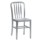 image of emu A1004 Anna Outdoor Side Chair w/ Slat Back & Saddle Seat