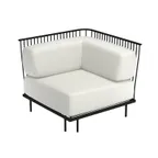 image of emu E1084WC Cannolè Lounge Corner Module, Steel Wire Back & Steel Seat - Indoor/Outdoor
