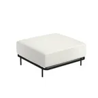 image of emu E1085WC Cannolè Lounge Ottoman, PVC Footcaps & Steel Frame- Indoor/Outdoor
