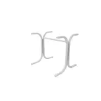 image of emu 1118 Table Base, 31-1/2" x 28-1/2" 2-Leg Base for Rectangular Tops 28" x 40" - 32" x 55"