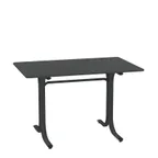 image of emu 1157 Rectangular Outdoor Table System, 47.5 Lbs - 48" x 30" x 29"H, Round Edge