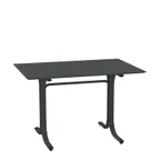 image of emu 1163 Rectangular Outdoor Table System, 54.5 Lbs - 48" x 32" x 29"H, Beveled Edge
