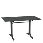 image of emu 1165 Rectangular Outdoor Table System, 59.5 Lbs - 55" x 32" x 29"H, Beveled Edge