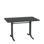 image of emu 1172 Rectangular Outdoor Table System, 56 Lbs - 48" x 32" x 29.5"H, Square Edge