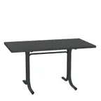 image of emu 1174 Rectangular Outdoor Table  System, 59 Lbs - 55" x 32" x 29.5"H, Square Edge