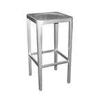 image of emu AB1206 Aluminum Anna Backless Barstool w/ Metal Seat - Indoor / Outdoor