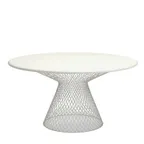 image of emu 1207 Como 56" dia. Round Outdoor Table, Steel Wire Diamond Pattern Base, Solid Steel Top