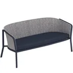 image of emu E1219 Carousel Lounge Loveseat w/ Full Rope Back & Aluminum Tubular Frame