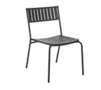 image of emu 146 Bridge Outdoor Stacking Side Chair w/ Steel Slat Back & Seat