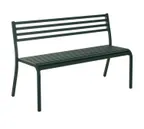 image of emu 158 50-1/2" Segno Stacking Bench w/ Steel Slats Back & Steel Seat - Outdoor / Indoor