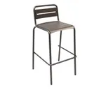 image of emu 164 Star Stacking Barstool w/ Ladder Back & Seat - Steel