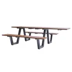 image of emu A1821A Rectangular Outdoor/ Indoor Sid Picnic Table - 70" x 96" x 30"H