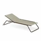 image of emu 207 PK20 Snooze Outdoor Stackable Chaise w/ Texplast Fabric Back & Seat
