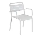 image of emu 209 Outdoor Stacking Armchair with Slat Back & Seat - Outdoor/Indoor