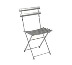 image of emu 314 QS Arc En Ciel Folding Side Chair  w/ Steel Slats Back & Seat- Outdoor/Indoor
