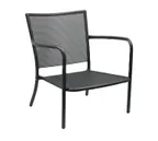 image of emu 3416 Podio Outdoor Lounge Stacking Armchair w/ Steel Mesh Seat & Back