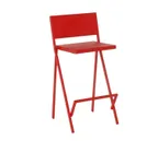 image of emu 412 Mia Stacking Barstool w/ Aluminum Seat & Back - Indoor/Outdoor