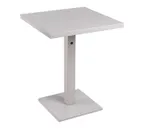 image of emu 472K Lock Square Outdoor Table - 24" x 24" x 29-1/2"H, Solid Top & Pedestal