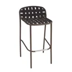 image of emu 533 Aluminum Yard Barstool w/ Woven Elastic Straps Seat & Back