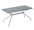image of emu 810 Rectangular Drink Table w/ Umbrella Hole, 72" x 32" x 29-1/2"H