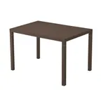 image of emu 854 Nova Rectangular Outdoor Stacking Table - 48" x 32", Solid Steel Top
