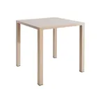 image of emu 857 QS Nova Square Outdoor Stacking Table - 32" x 32" x 29-1/2"H, Solid Steel Top