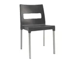 image of emu 9008 Olly Outdoor Stacking Side Chair - Polypropylene Back & Seat