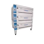 image of Bakers Pride EP-3-8-3836 55" Triple Deck Electric Pizza Oven 