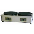 image of Equipex 400ED 34” Electric Diversa Crepe Machine W/ Double 15-3/4” Diameter Cast Iron Plates