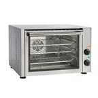 image of Equipex FC-34/1 Sirocco 22” Electric Quarter Size Countertop Convection Oven, 3 Wire Racks
