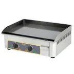 image of Equipex PSSE-600 24” Countertop Electric Griddle with 23" x 15" Surface, Enameled Steel Plate, 208/240v