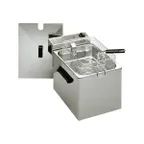image of Equipex RF12SP Full Pot Countertop Electric Roller Grill Fryer w/ 25-Lb. Capacity, 1 or 2 Baskets