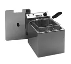 image of Equipex RF8SP Full Pot Countertop Electric Roller Grill Fryer w/ 15 lbs Capacity, 1 Basket, Night Cover