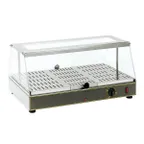 image of Equipex WD-100 24" Countertop Hot Food Display Case, Self-Service, Plexiglass Top & Doors