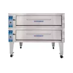 image of Bakers Pride ER-2-12-5736 74" Electric Bake/Roast 2-Deck Oven w/ Infinite Controls, 140°F - 550°F