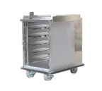 image of FWE ETC-1520-14 Stainless Steel 14 Tray Mobile Patient Meal Delivery Cart