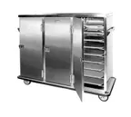 image of FWE ETC-24 Stainless Steel 24 Tray Mobile Patient Meal Delivery Cart