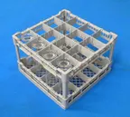 image of Eurodib CC00125 16" Full Size Lamber Dishwasher Glass Rack with 16 Compartment