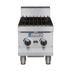 image of Eurodib USA T-HP212 12" Countertop Gas Hotplate with (2) Burners, Manual Controls, 60.000 BTU