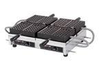 image of Eurodib WECCHBAT Krampouz Waffle Maker, Double, 4x7 Liege, 180° Opening
