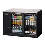 image of Everest EBB48G-24 49" Two Section Back Bar Cooler with Glass Door, 13.0 cu. ft.