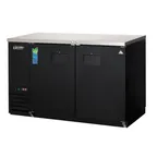 image of Everest EBB59 57" Two Section Back Bar Cooler with Solid Door, 20.0 cu. ft.