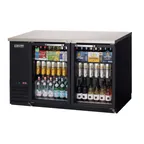 image of Everest EBB59G-24 57" Two Section Back Bar Cooler with Glass Door, 17.0 cu. ft.