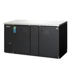 image of Everest EBB69 68" Two Section Back Bar Cooler with Solid Door, 24.0 cu. ft.