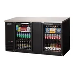 image of Everest EBB69G-24 68" Two Section Back Bar Cooler with Glass Door, 20.0 cu. ft.