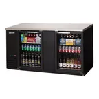 image of Everest EBB69G 68" Two Section Back Bar Cooler with Glass Door, 24.0 cu. ft.