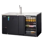 image of Everest EBD3-BBG-24 68" Back Bar & Direct Draw Keg Refrigerator Combo