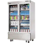 image of Everest Refrigeration EBGR2-LAB 54" Medical Refrigerator w/ 2 Glass Full Doors, 33.0 Cu.Ft.