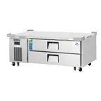 image of Everest ECB52-60D2 60" 1- Section Refrigerated Chef Base w/ Heavy Duty 2 Drawers