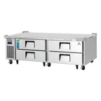 image of Everest ECB72D4 72" 2- Section Refrigerated Chef Base w/ Heavy Duty 4 Drawers